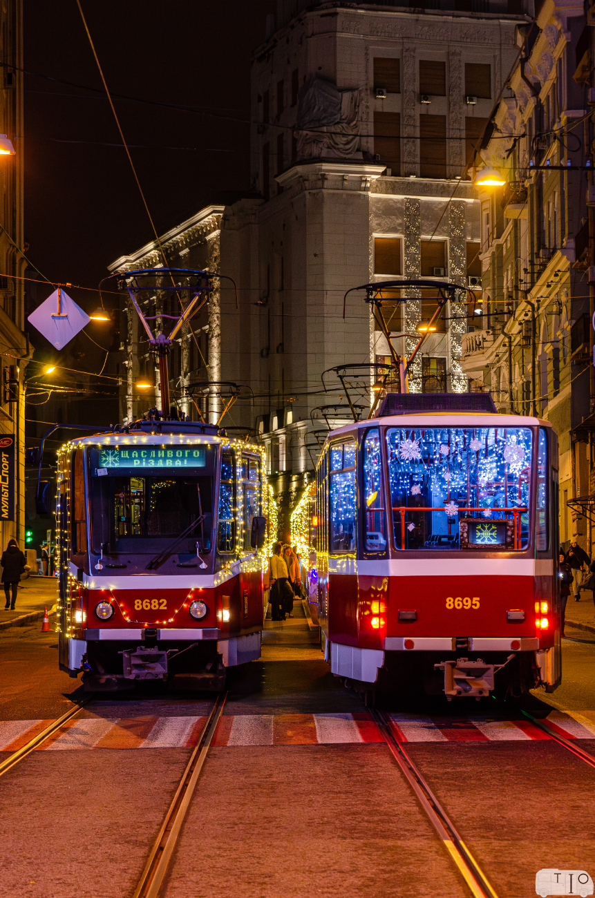 Харьков, Tatra T6A5 № 8682; Харьков, Tatra T6A5 № 8695