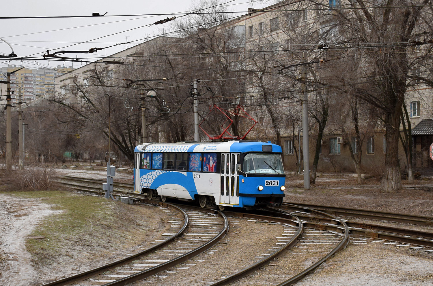 Волгоград, Tatra T3SU (двухдверная) № 2674