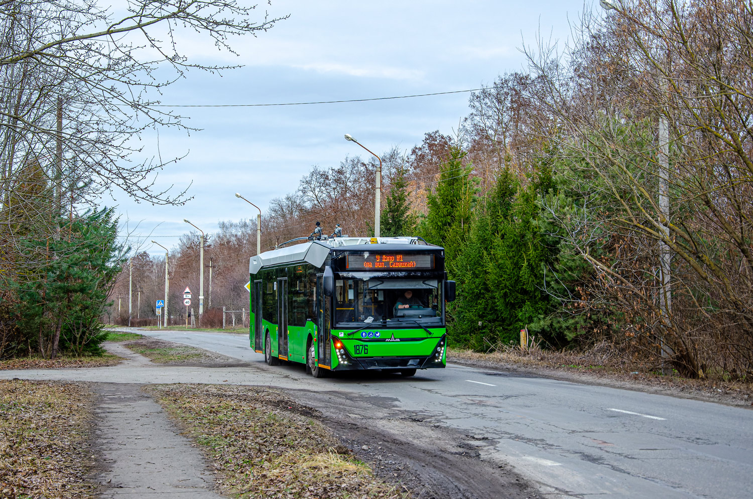 Гомель, МАЗ-303Т20 № 1876; Гомель — Движение на участках с использованием автономного хода