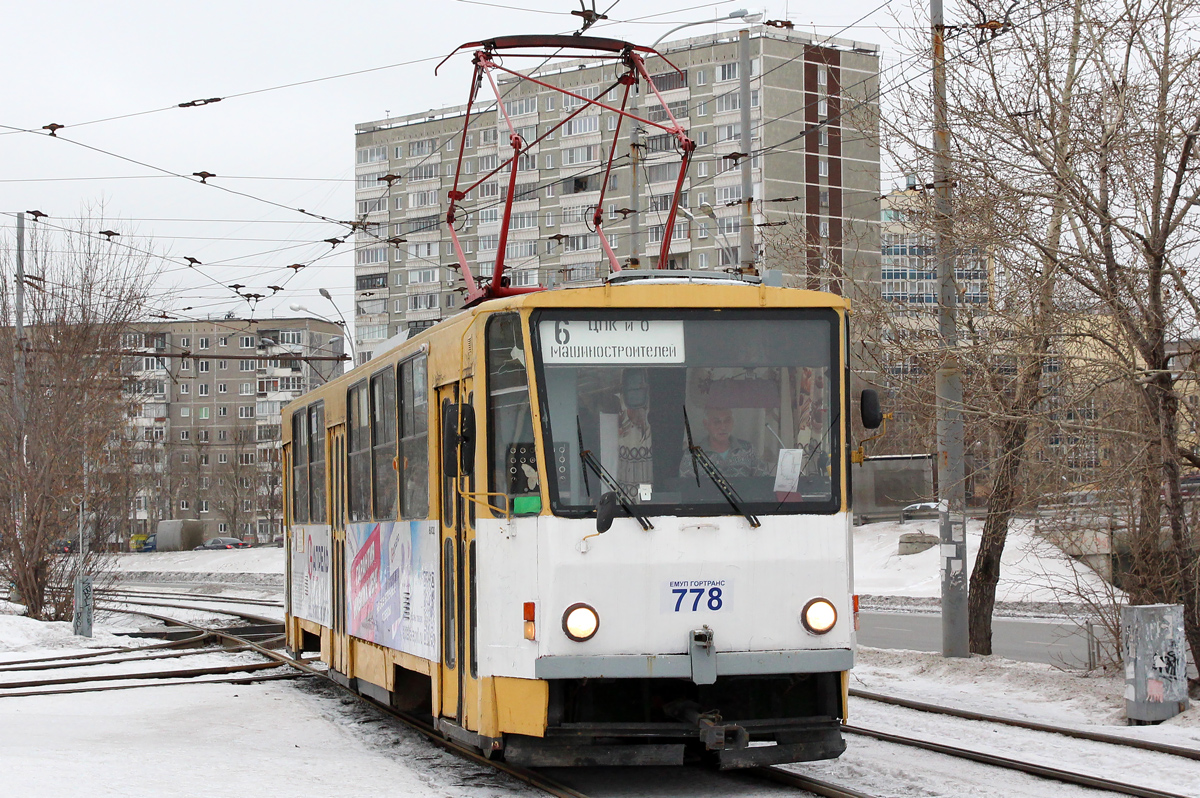 Екатеринбург, Tatra T6B5SU № 778