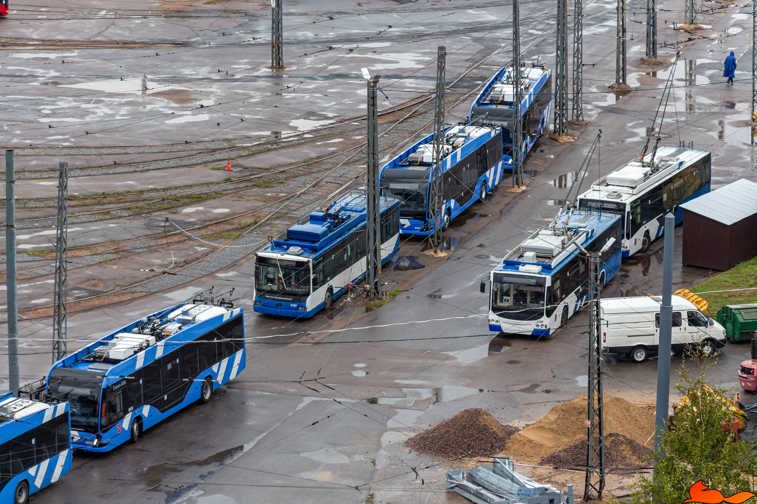 Sankt Petersburg — Joint tramway-trolleybus depot