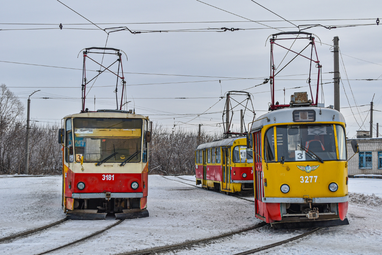 Барнаул, Tatra T6B5SU № 3181; Барнаул, Tatra T3SU КВР Барнаул № 3277