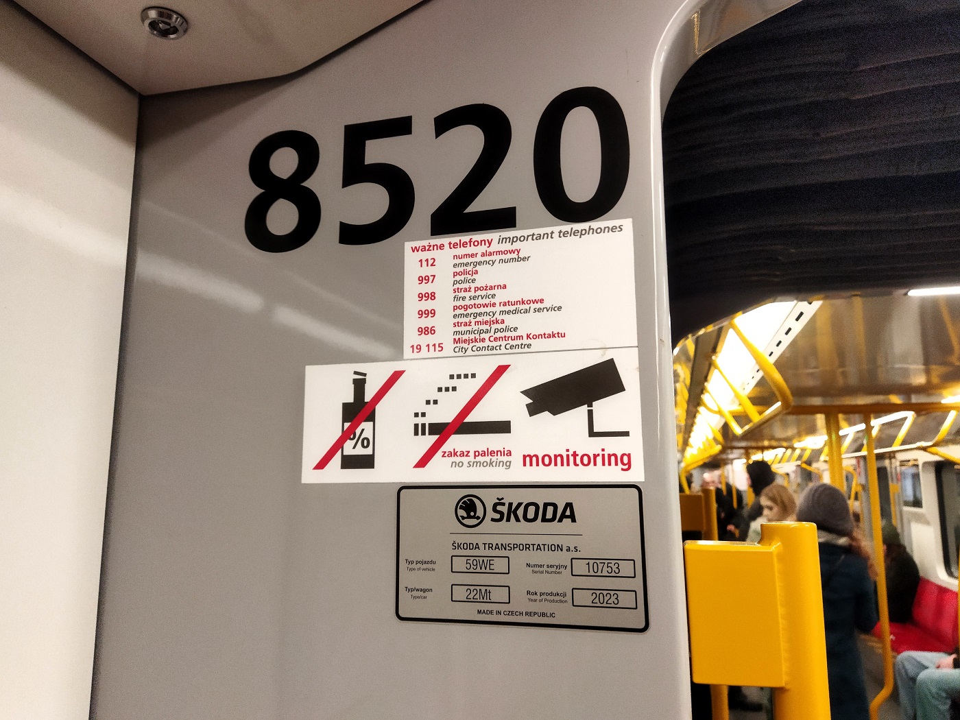 Varšava, Škoda 22Mt Varsovia № 8520