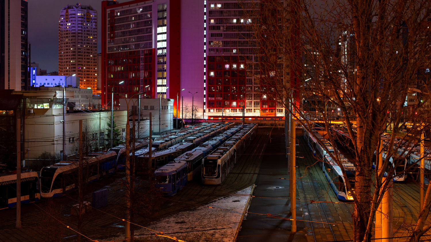 Москва — Трамвайные депо: [3] Краснопресненское. Новая территория в Строгино
