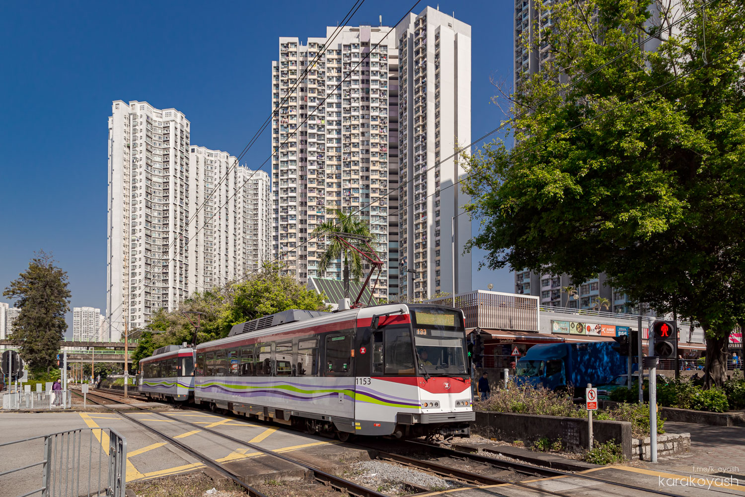 Hong Kong, CRRC Nanjing Puzhen PM110 (Phase 5 LRV) № 1153; Hong Kong, CRRC Nanjing Puzhen PM110 (Phase 5 LRV) № 1213
