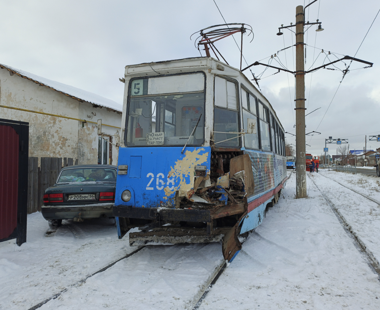 Орск, 71-605 (КТМ-5М3) № 268; Орск — Происшествия