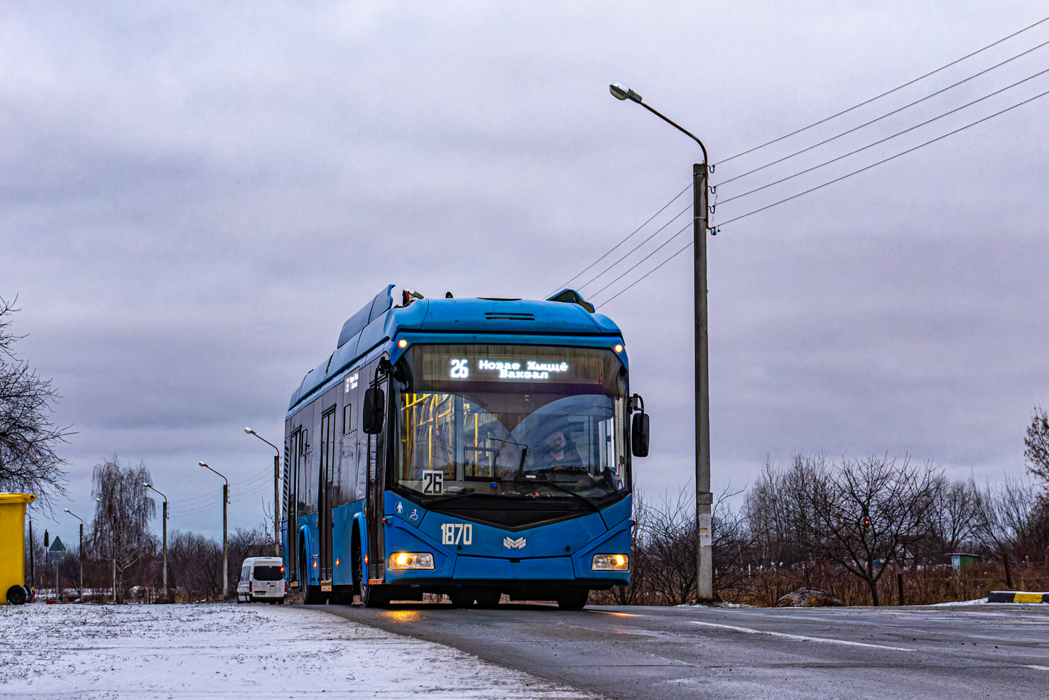 Homiel, BKM 32100D č. 1870; Homiel — Traffic on sections using autonomous running