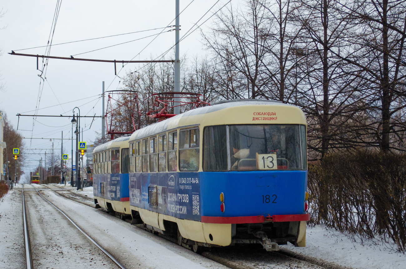Екатеринбург, Tatra T3SU № 182