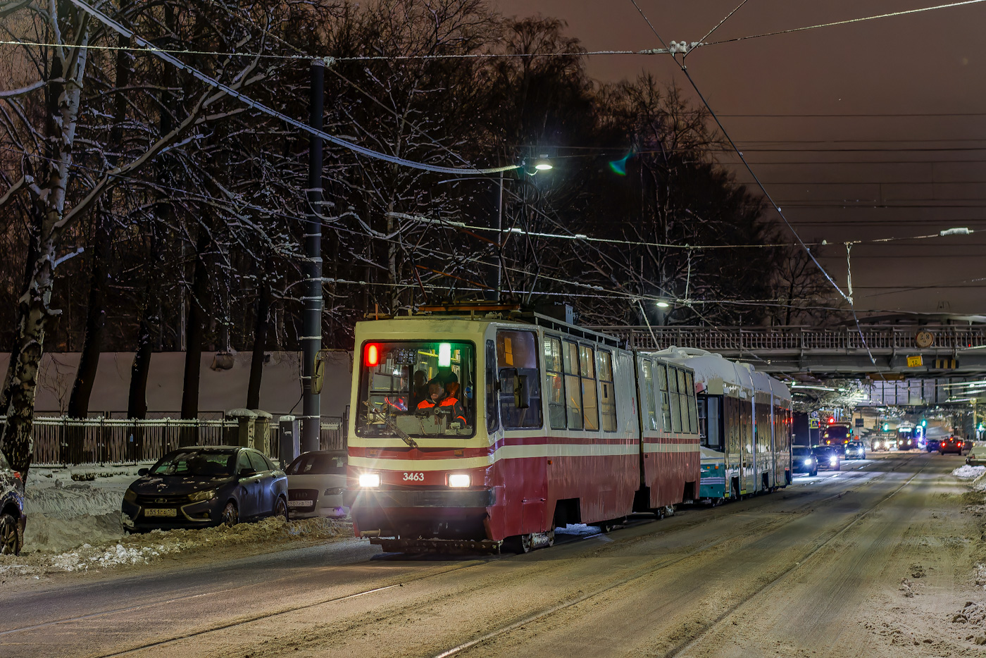 Szentpétervár, LVS-86K-M — 3463; Szentpétervár — New Tramcars