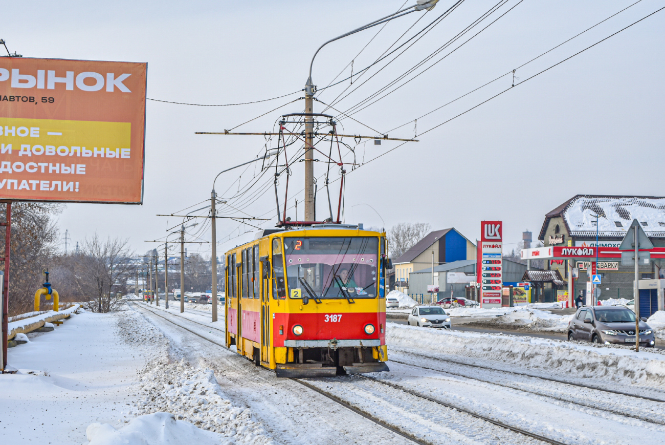 Барнаул, Tatra T6B5SU № 3187