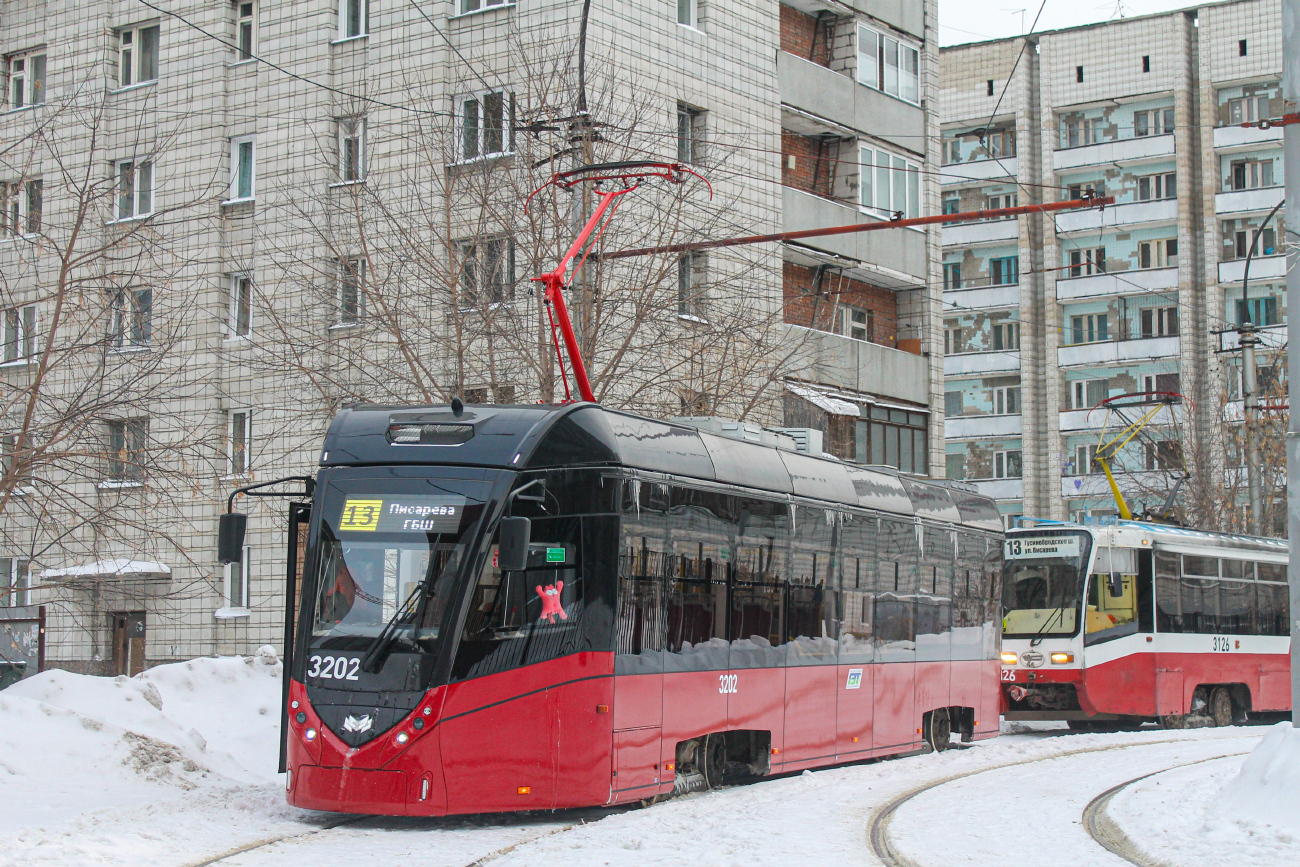Новосибирск, БКМ Т701 № 3202