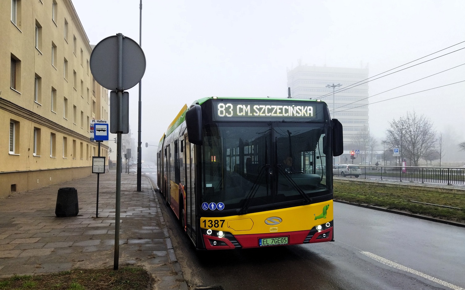 Łódź, Solaris Urbino IV 18 Electric № 1387