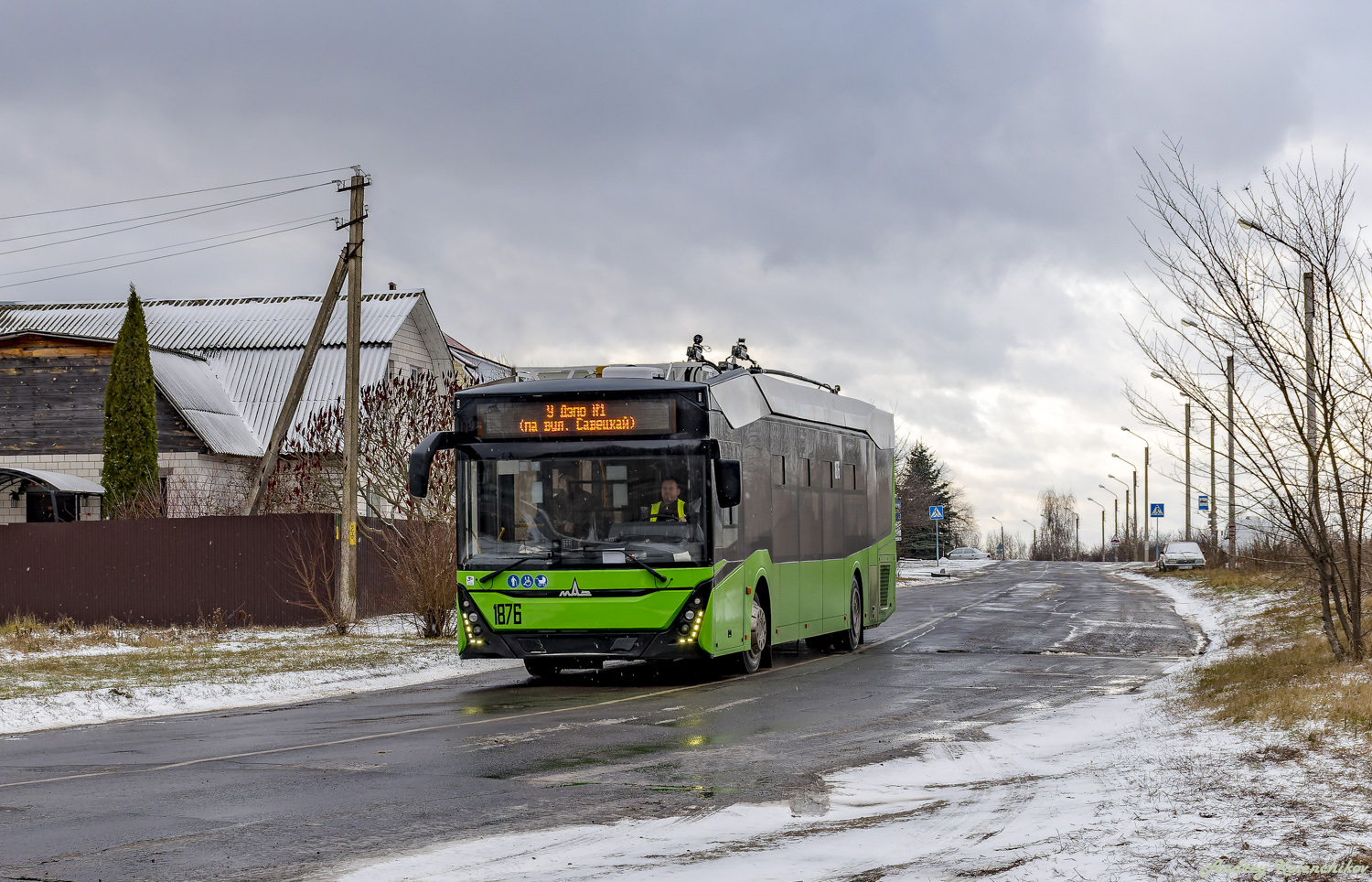 Гомель, МАЗ-303Т20 № 1876; Гомель — Движение на участках с использованием автономного хода