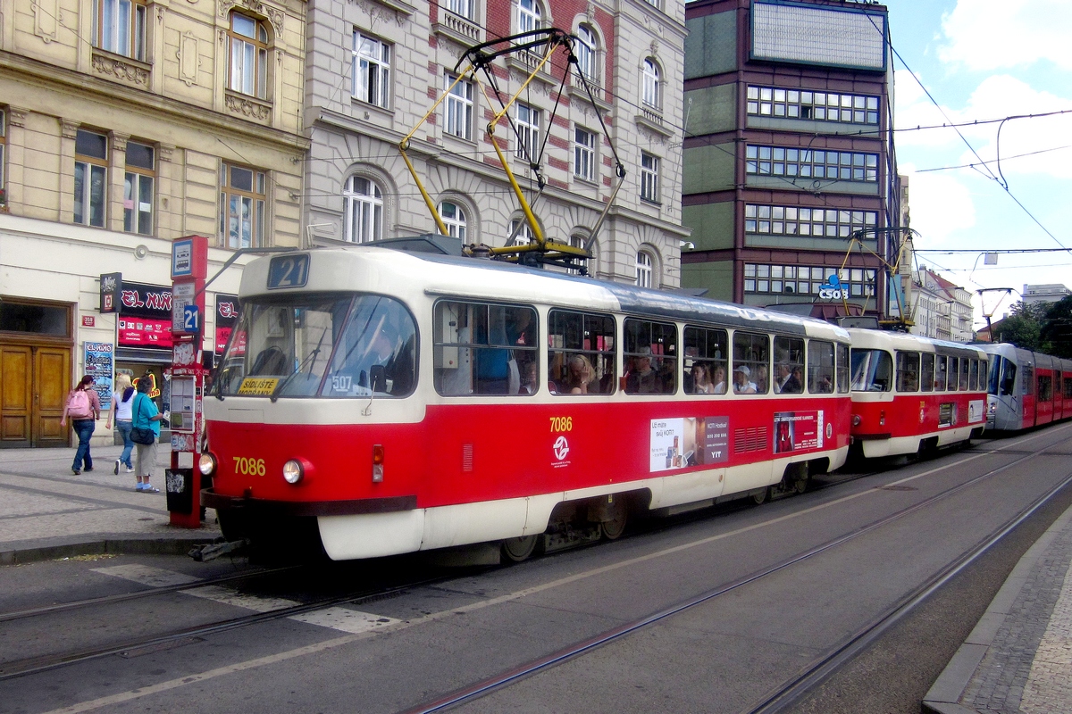Прага, Tatra T3SUCS № 7086