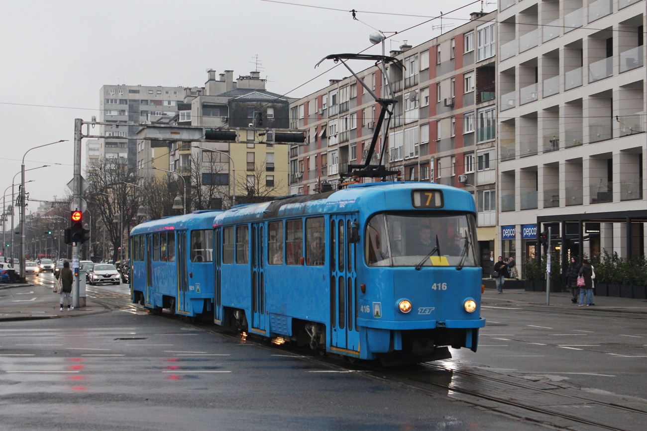 Загреб, Tatra T4YU № 416