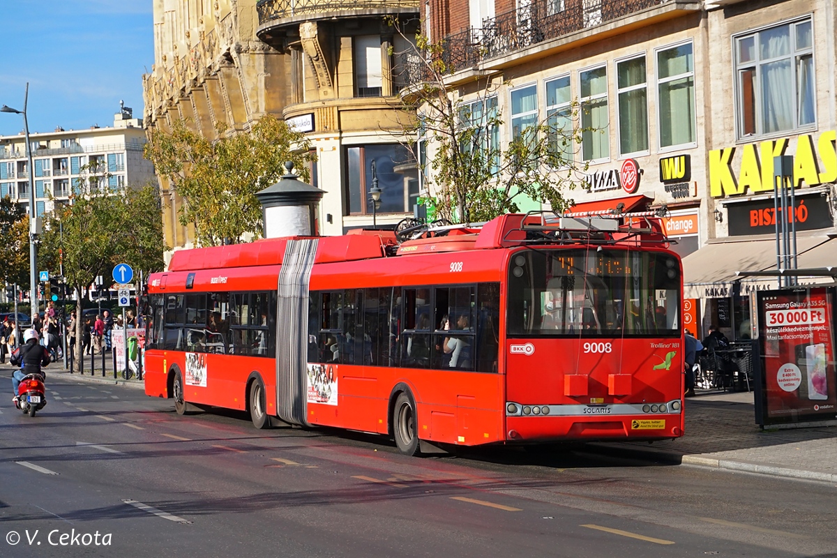 Будапешт, Solaris Trollino III 18 Škoda № 9008