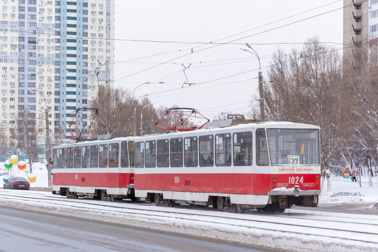 Самара, Tatra T6B5SU № 1024