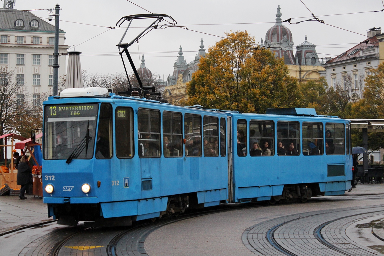 Загреб, Tatra KT4YU № 312