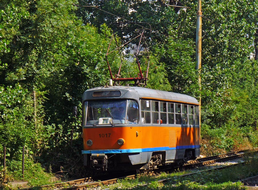 София, Tatra T4D № 1017; София — Исторически снимки — Трамвайни мотриси (1990–2010)