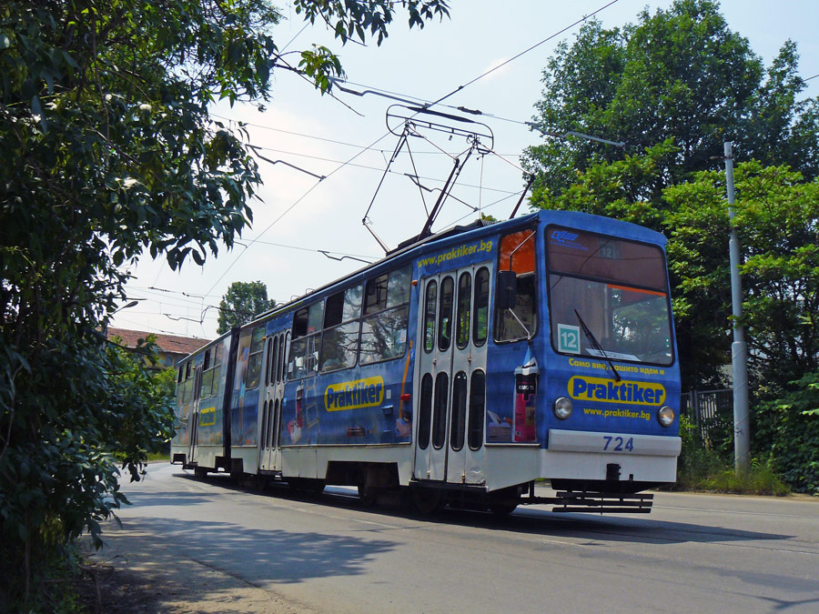Sofia, T6M-700 č. 724; Sofia — Historical — Тramway photos (1990–2010) Sofia, T6M-700 č. 724; Sofia — Historical — Тramway photos (1990–2010)