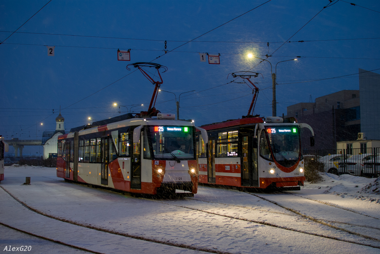 Санкт-Петербург, 71-152 (ЛВС-2005) № 1121; Санкт-Петербург — Конечные станции и разворотные кольца