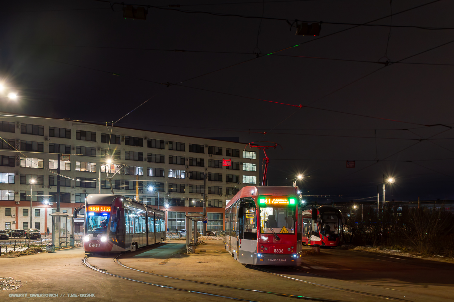 Санкт-Петербург, 71-801 (Alstom Citadis 301 CIS) № 8902; Санкт-Петербург, 71-301 № 8336