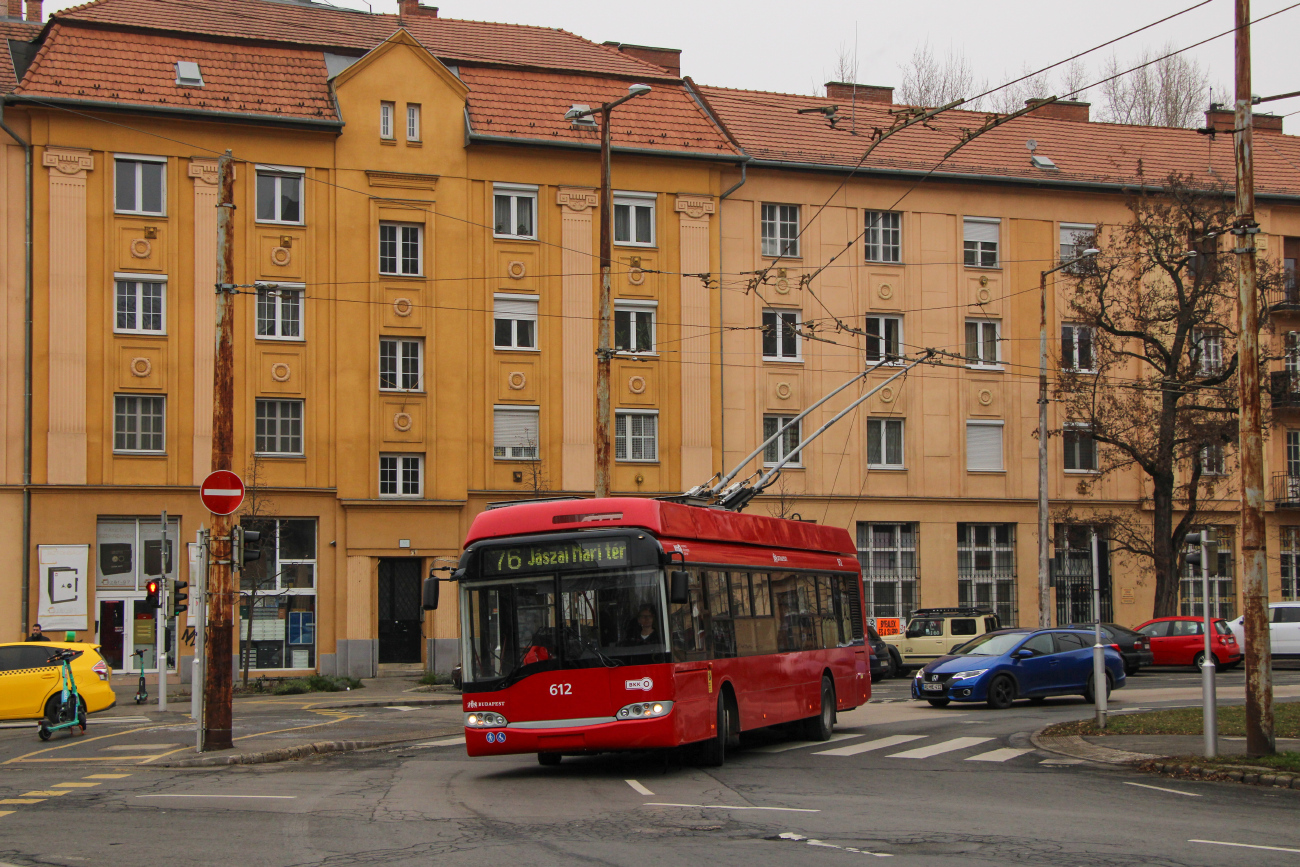 Будапешт, Solaris Trollino II 12 Ganz-Škoda B № 612
