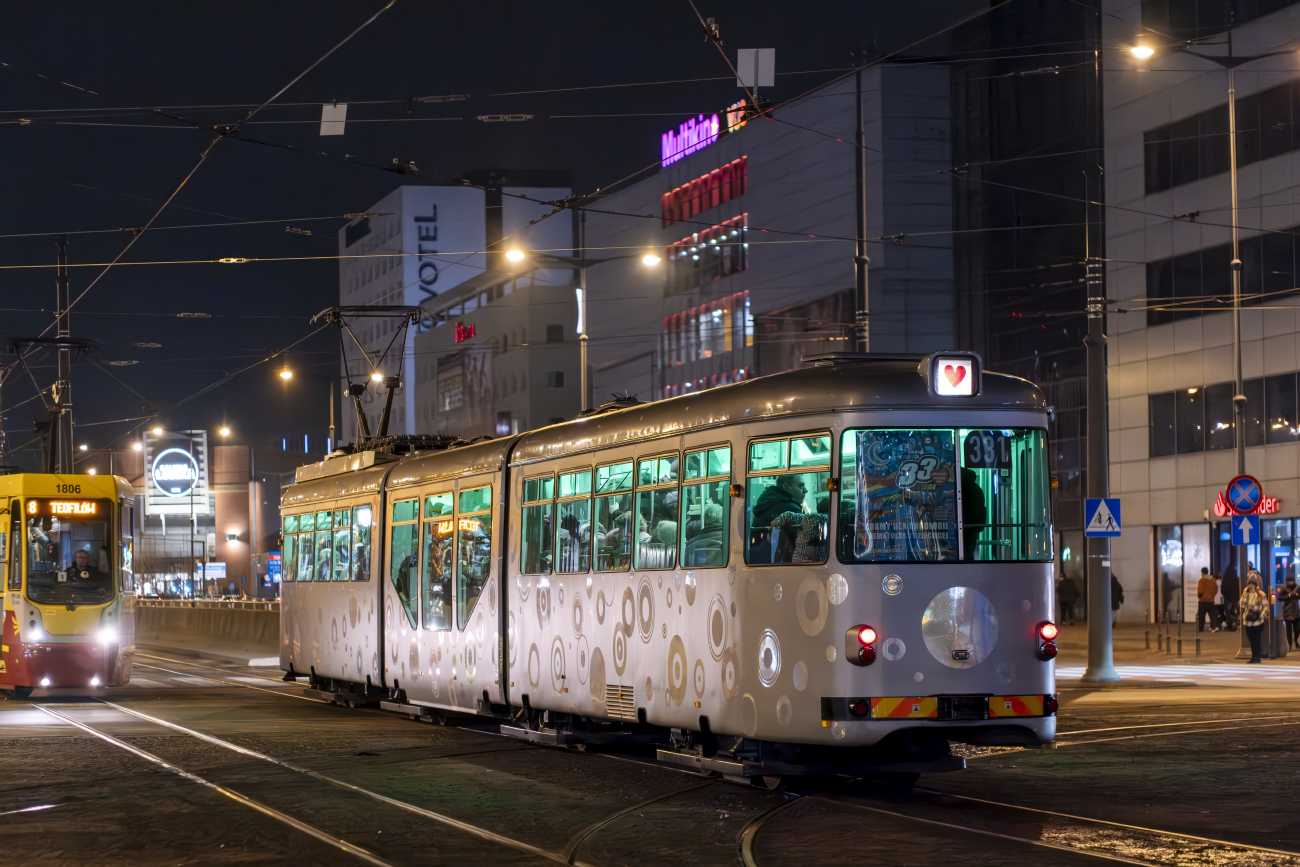 Лодзь, Duewag GT8NF № 166