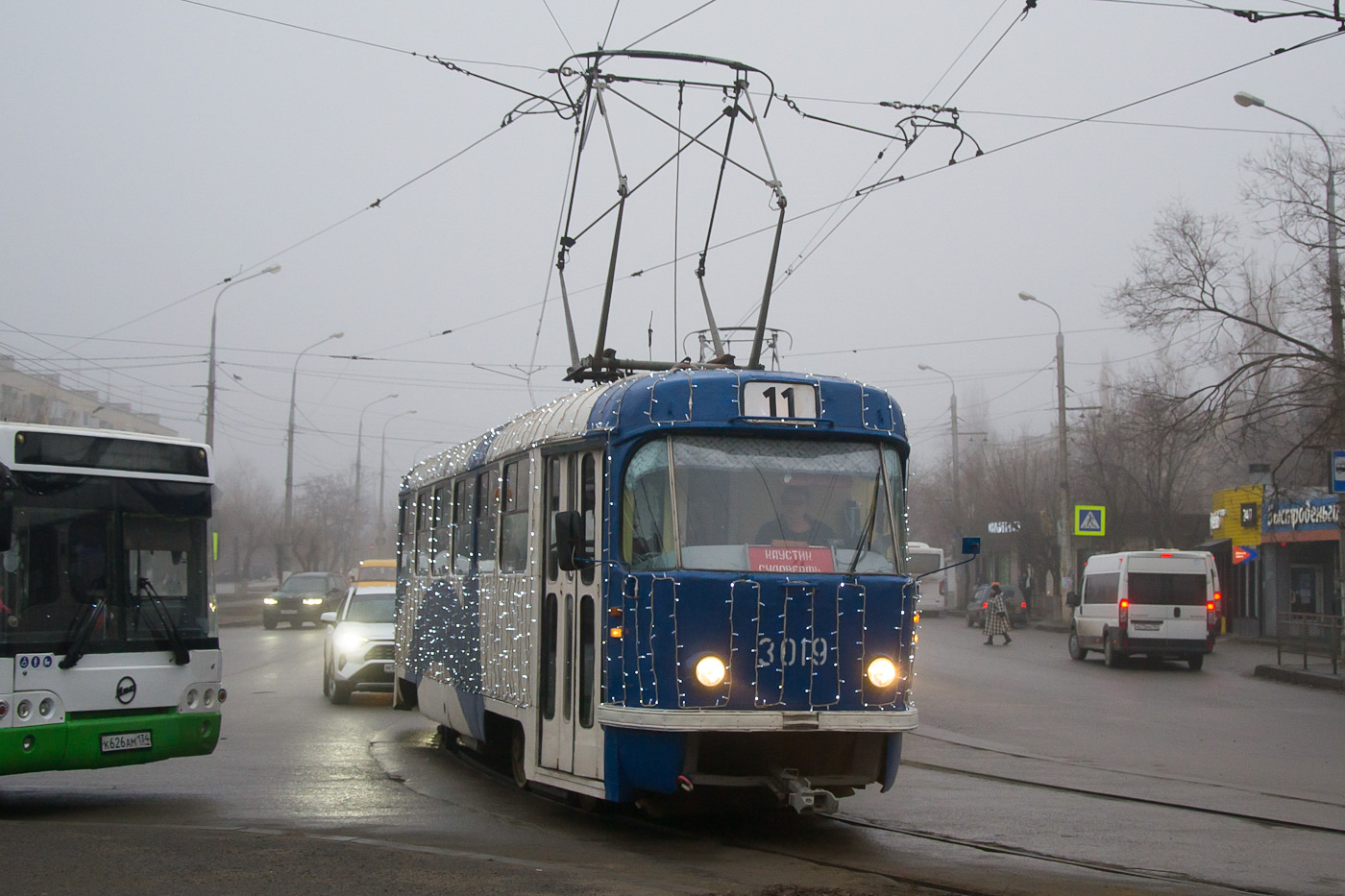 Volgograd, Tatra T3SU (2-door) N°. 3019