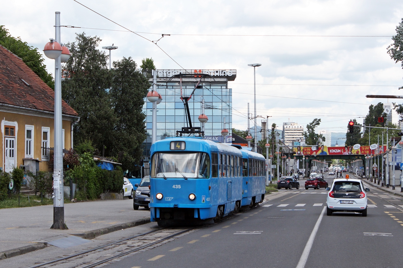 Загреб, Tatra T4YU № 435