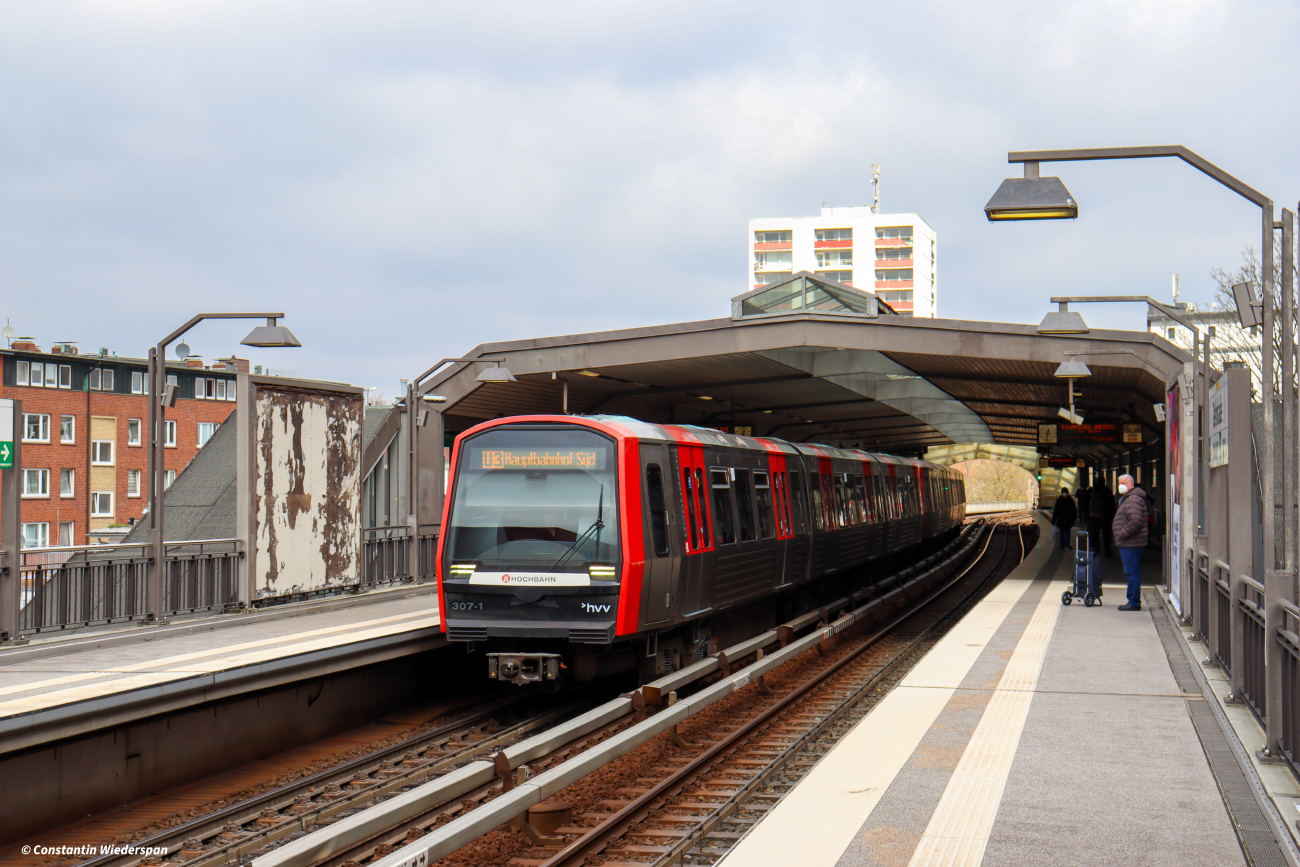 Гамбург, HHA DT5.1.1 № 307; Гамбург — U-Bahn — Линия U3