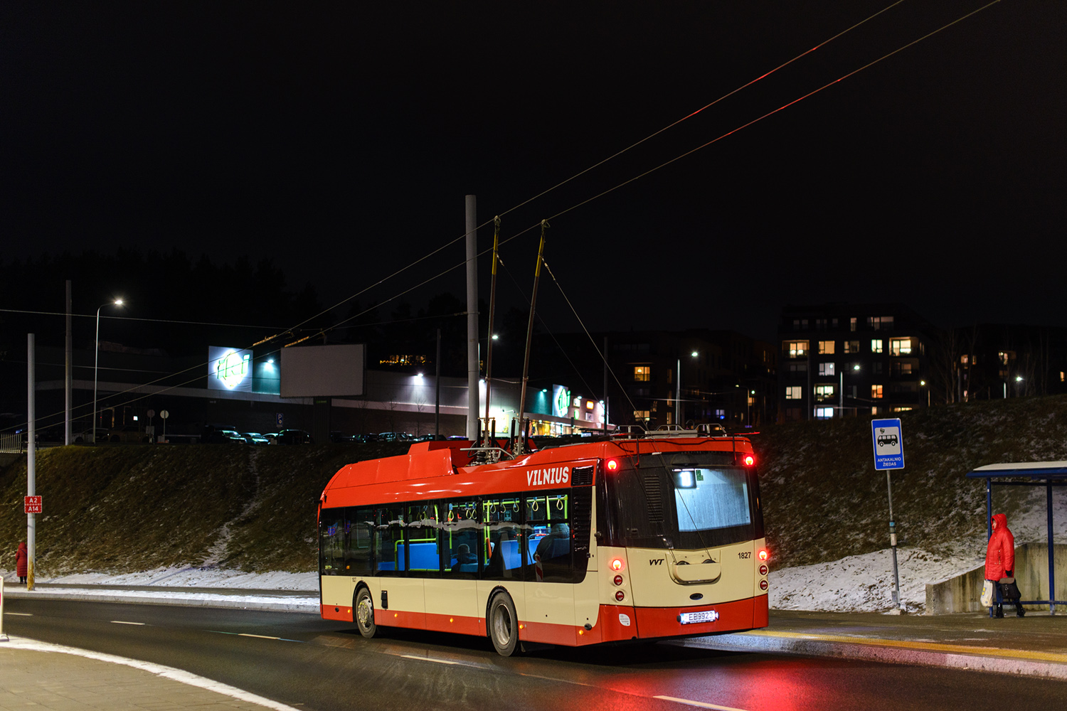 Вильнюс, Škoda 32Tr SOR № 1827