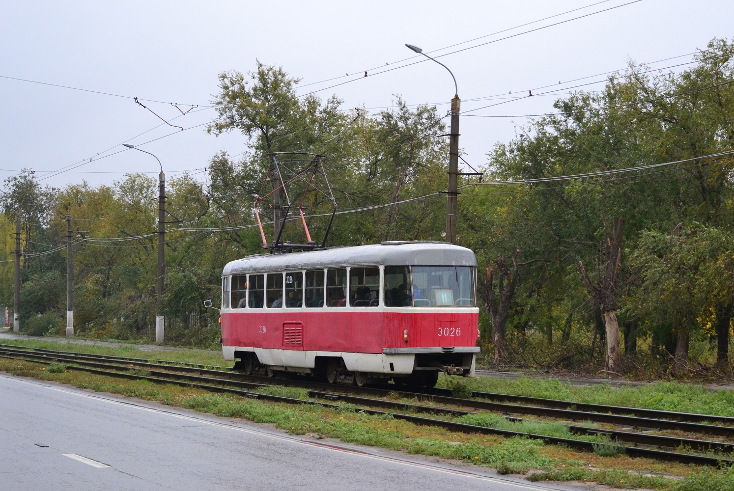 Волгоград, Tatra T3SU (двухдверная) № 3026