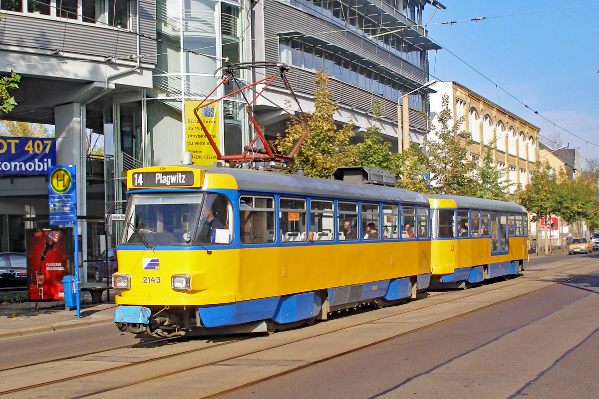 Лейпциг, Tatra T4D-M1 № 2143 Лейпциг, Tatra T4D-M1 № 2143