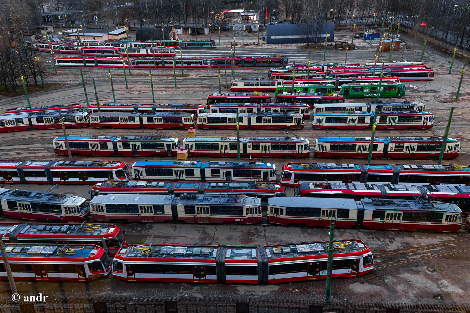 Saint-Petersburg, LVS-86K č. 5081; Saint-Petersburg — Tramway depot # 5