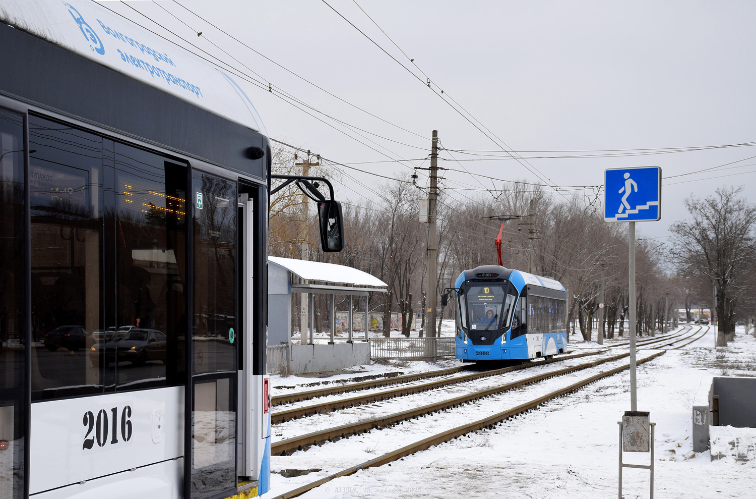 Volgográd — Tram lines: [2] Second depot — West