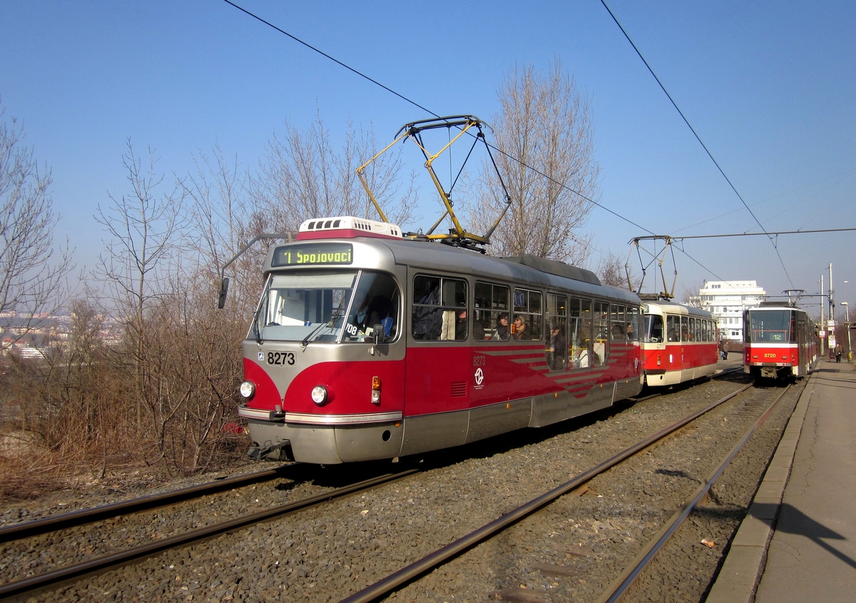 Прага, Tatra T3R.PLF № 8273; Прага, Tatra T6A5 № 8720