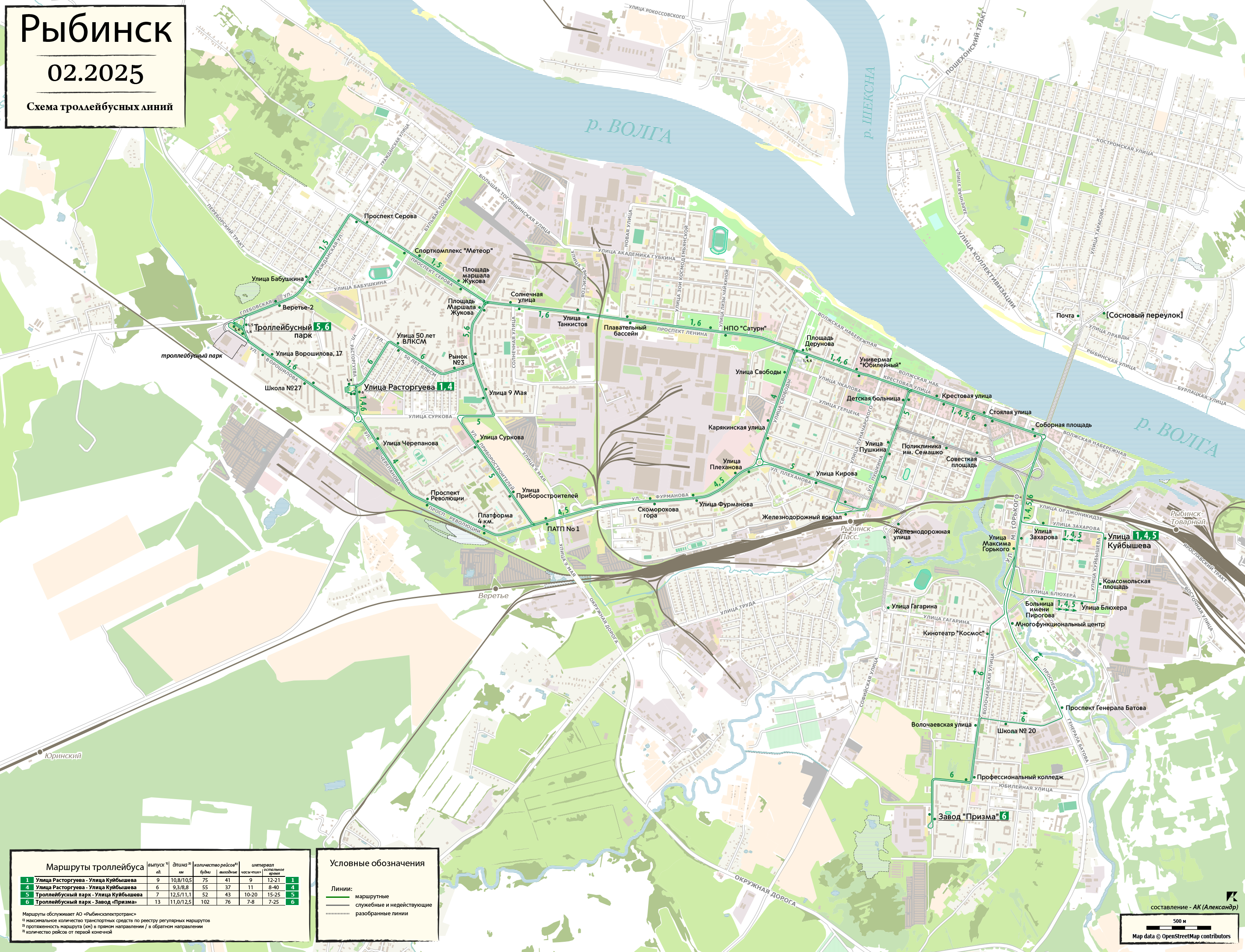 Rybinsk — Maps
