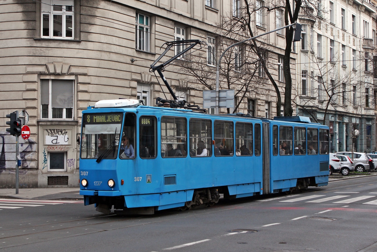 Загреб, Tatra KT4YU № 307