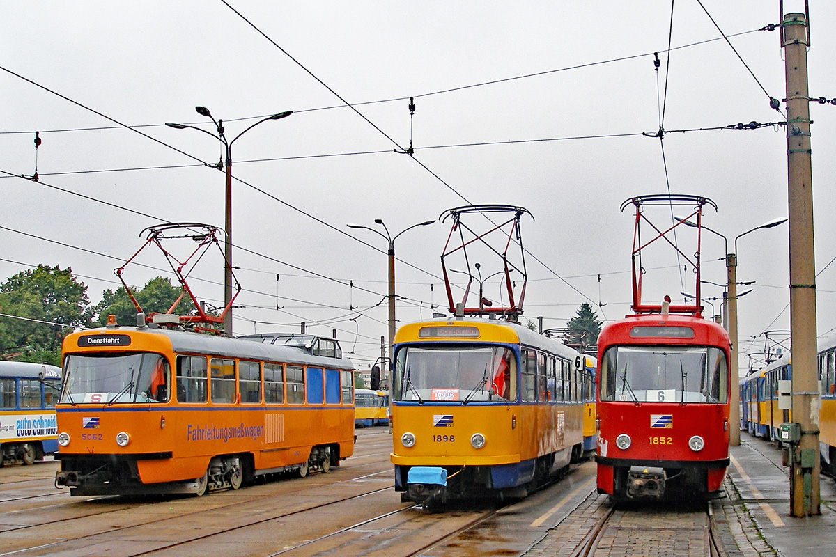 Лейпциг, Tatra T4D № 5062; Лейпциг, Tatra T4D № 1898; Лейпциг, Tatra T4D № 1852