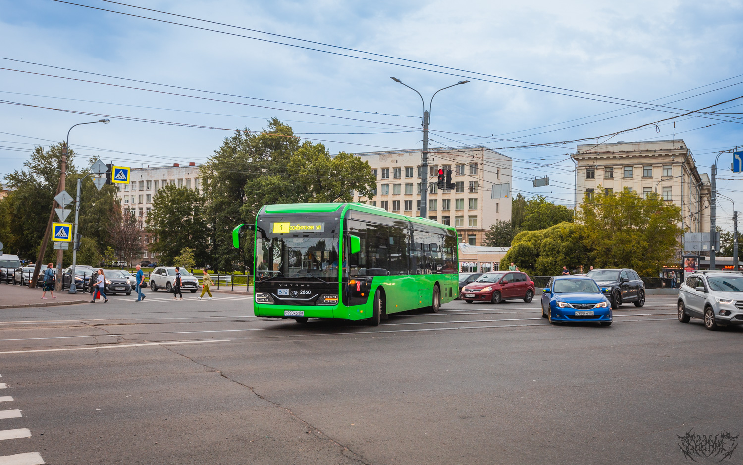 Sankt Petersburg, Yutong ZK6126BEVG Nr. 2660