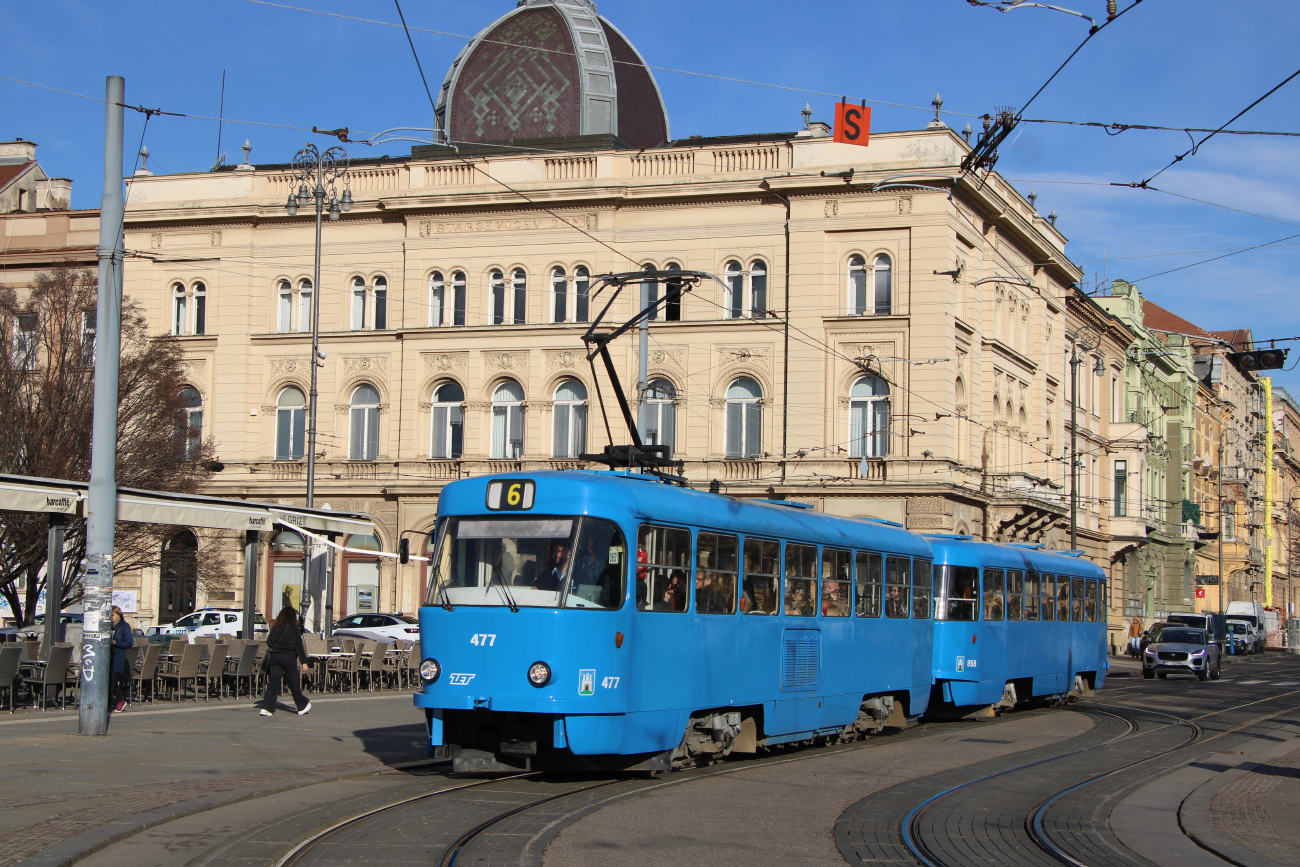 Загреб, Tatra T4YU № 477