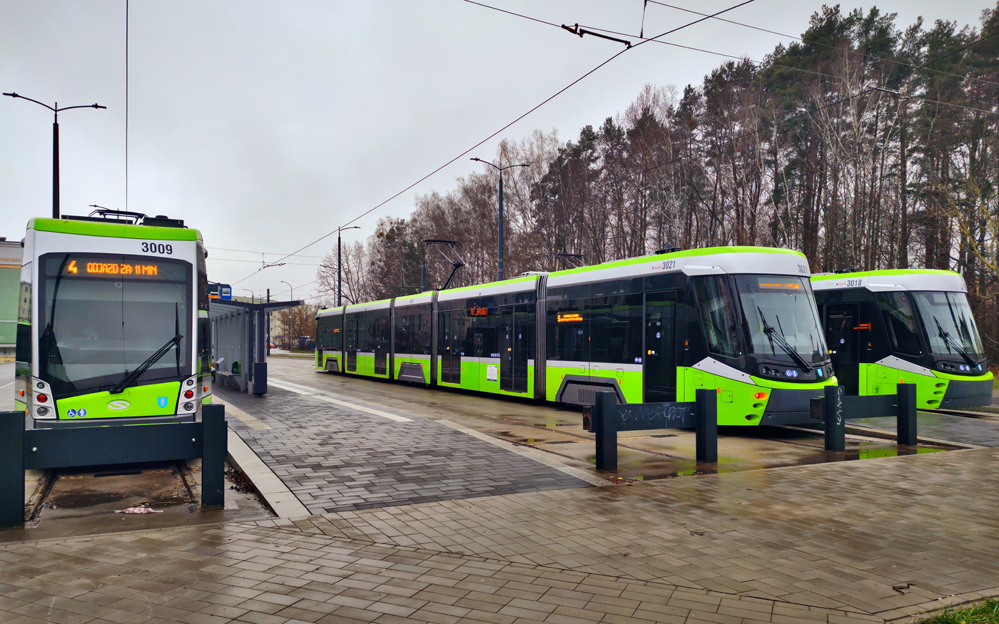 Ольштын — Трамвайные линии и инфраструктура