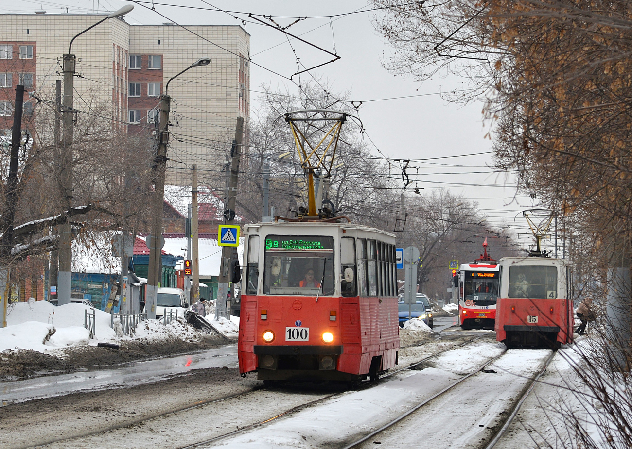 Омск, 71-605 (КТМ-5М3) № 100