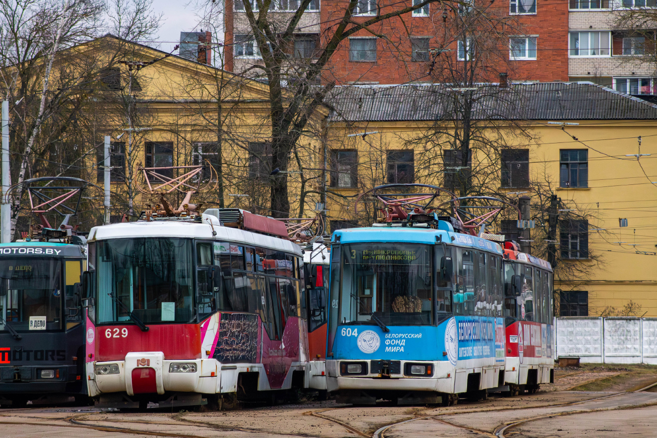 Витебск, БКМ 62103 № 629; Витебск, БКМ 60102 № 604