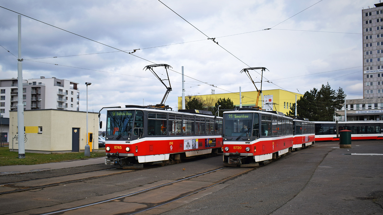 Praga, Tatra T6A5 Nr 8745; Praga, Tatra T6A5 Nr 8720