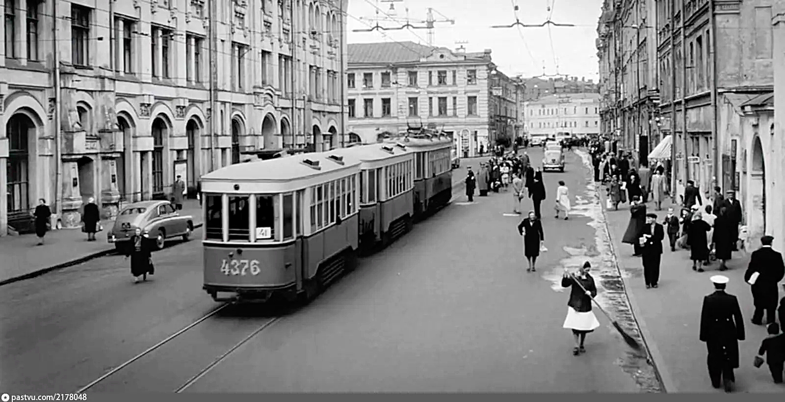 Москва, С № 4376; Москва — Исторические фотографии — Трамвай и Троллейбус (1946-1991)