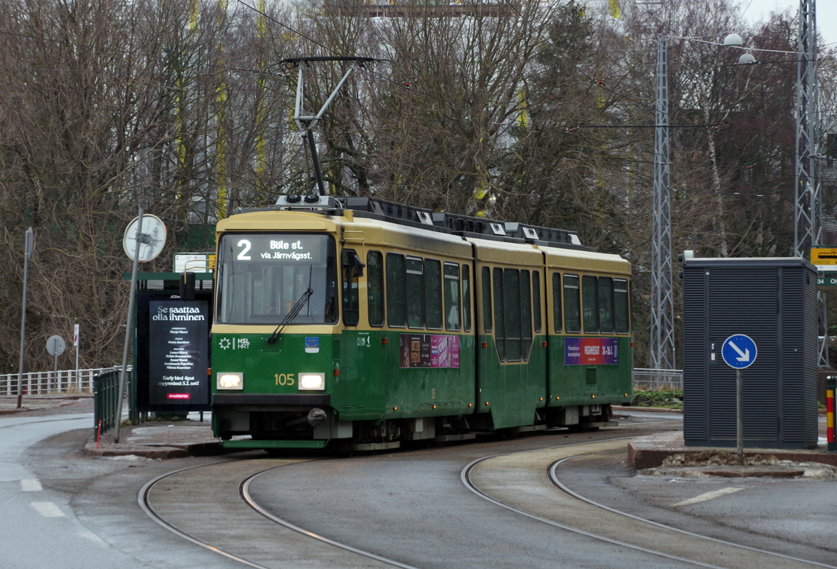 Хельсинки — Эспоо, Valmet MLNRV2 № 105
