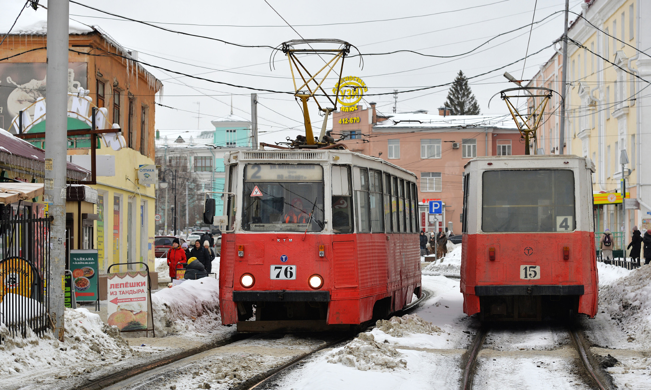Омск, 71-605 (КТМ-5М3) № 76; Омск, 71-605 (КТМ-5М3) № 15