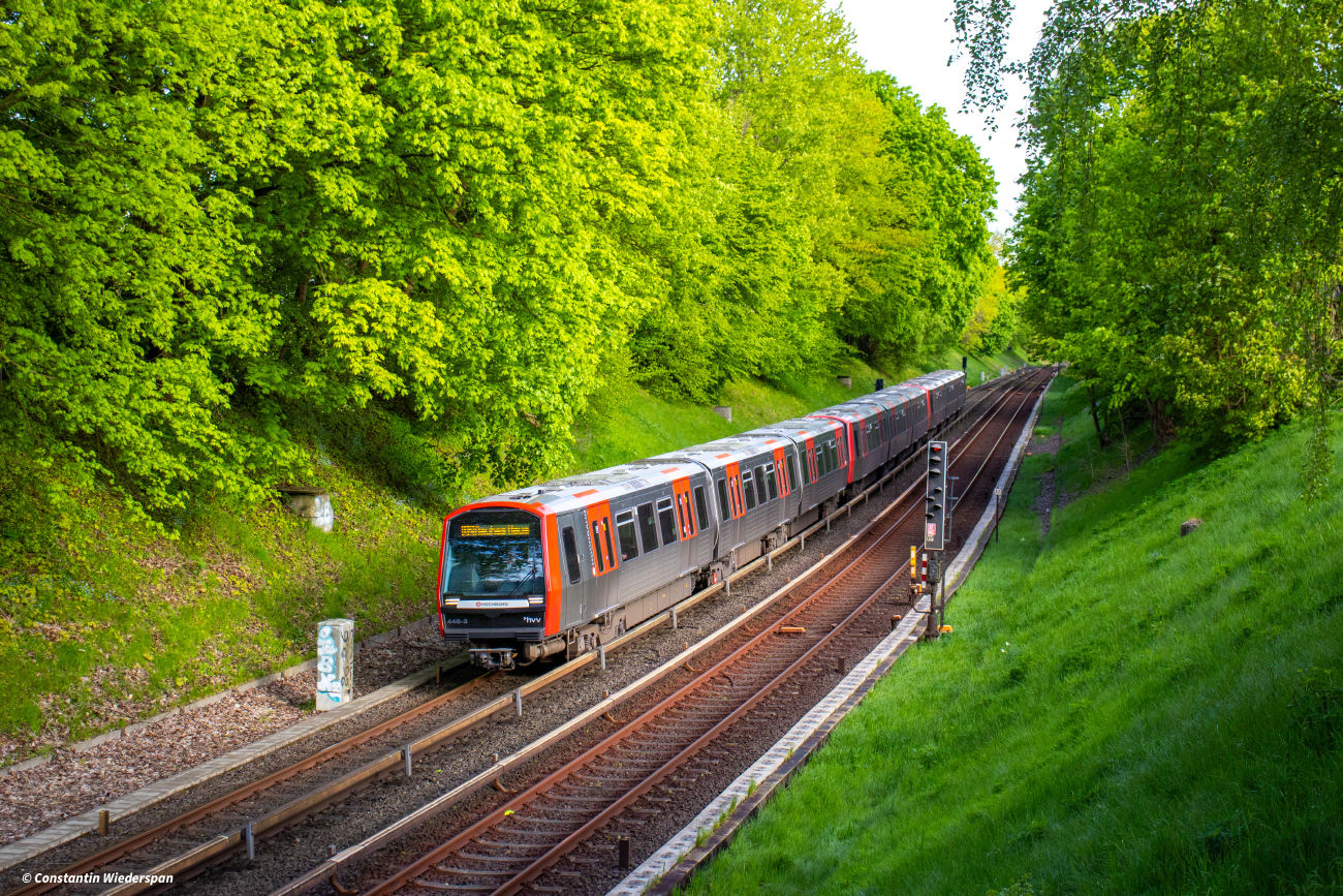 Hamburga, HHA DT5.2.8 № 446; Hamburga — U-Bahn — Linie U2/U4